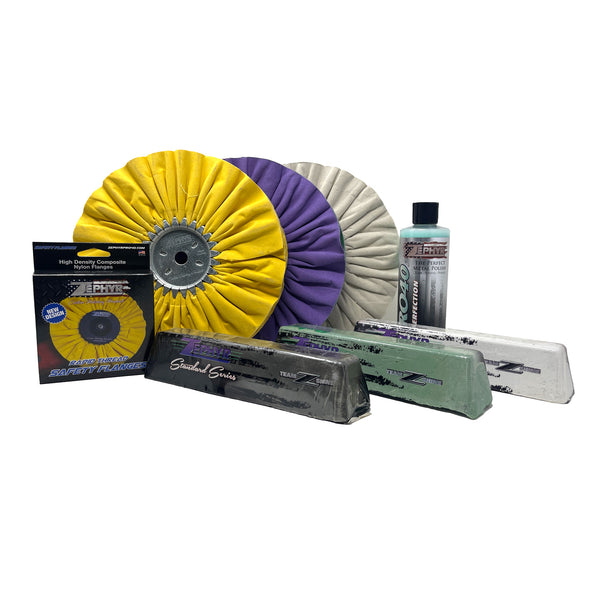Zephyr Ultra Shine Metal Polishing Kit 9 Signature Series Items Zephyr Ultra Shine Metal Polishing Kit 9 Signature Series Items