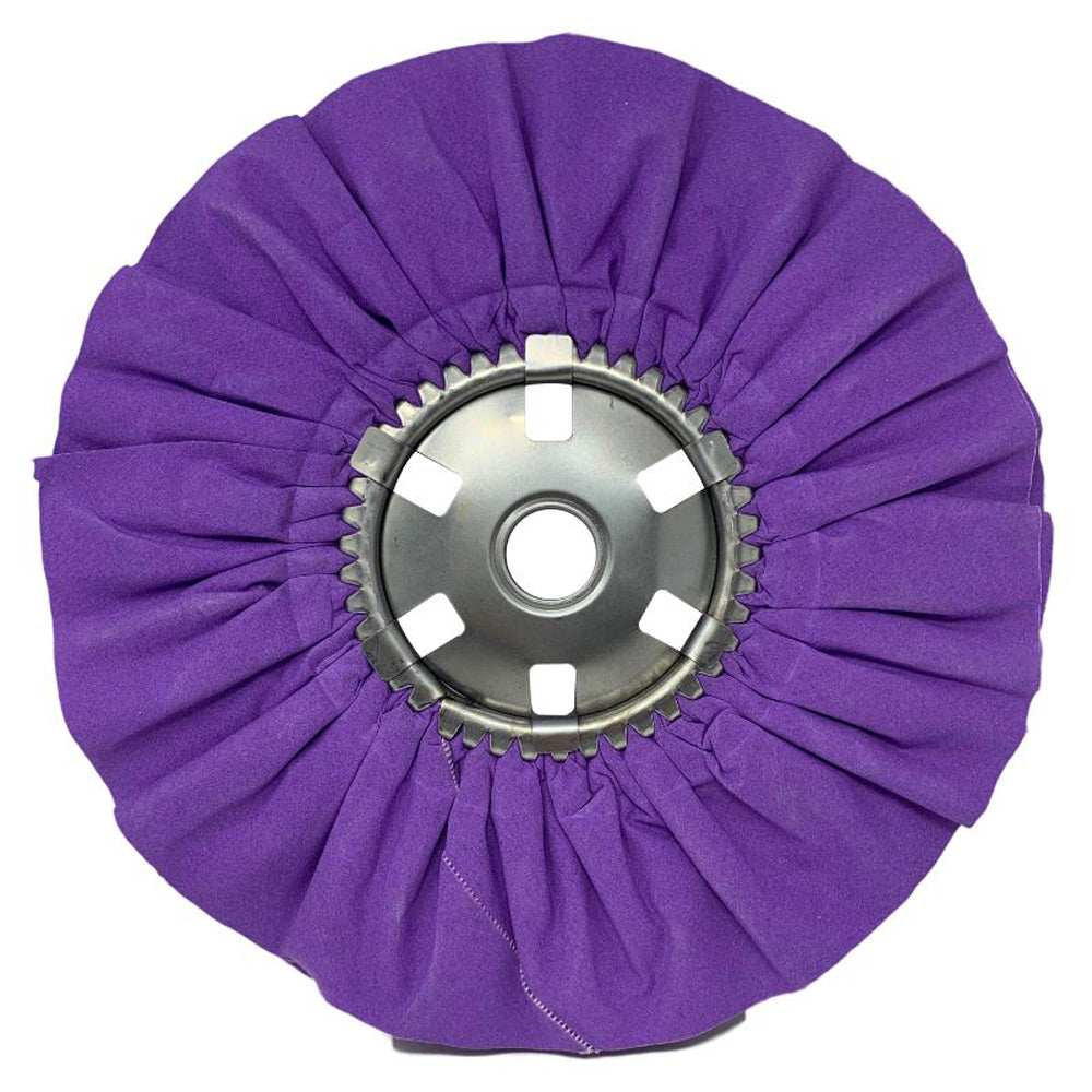 14&quot; x 5&quot; x 1-1/4&quot; Airway Buffing Wheels for Industrial Polishing Machines (1-1/4&quot; Arbor Hole)