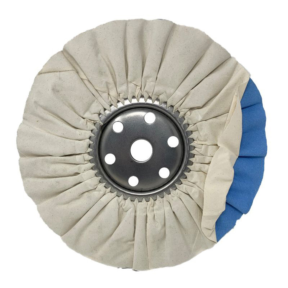 14" x 5" x 1-1/4" Airway Buffing Wheels for Industrial Polishing Machines (1-1/4" Arbor Hole)