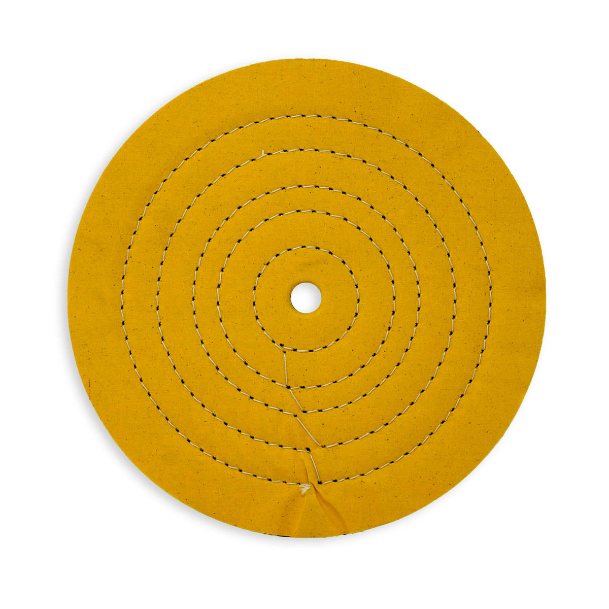 Yellow Mill Treated Cotton Sewn Buffing Wheel