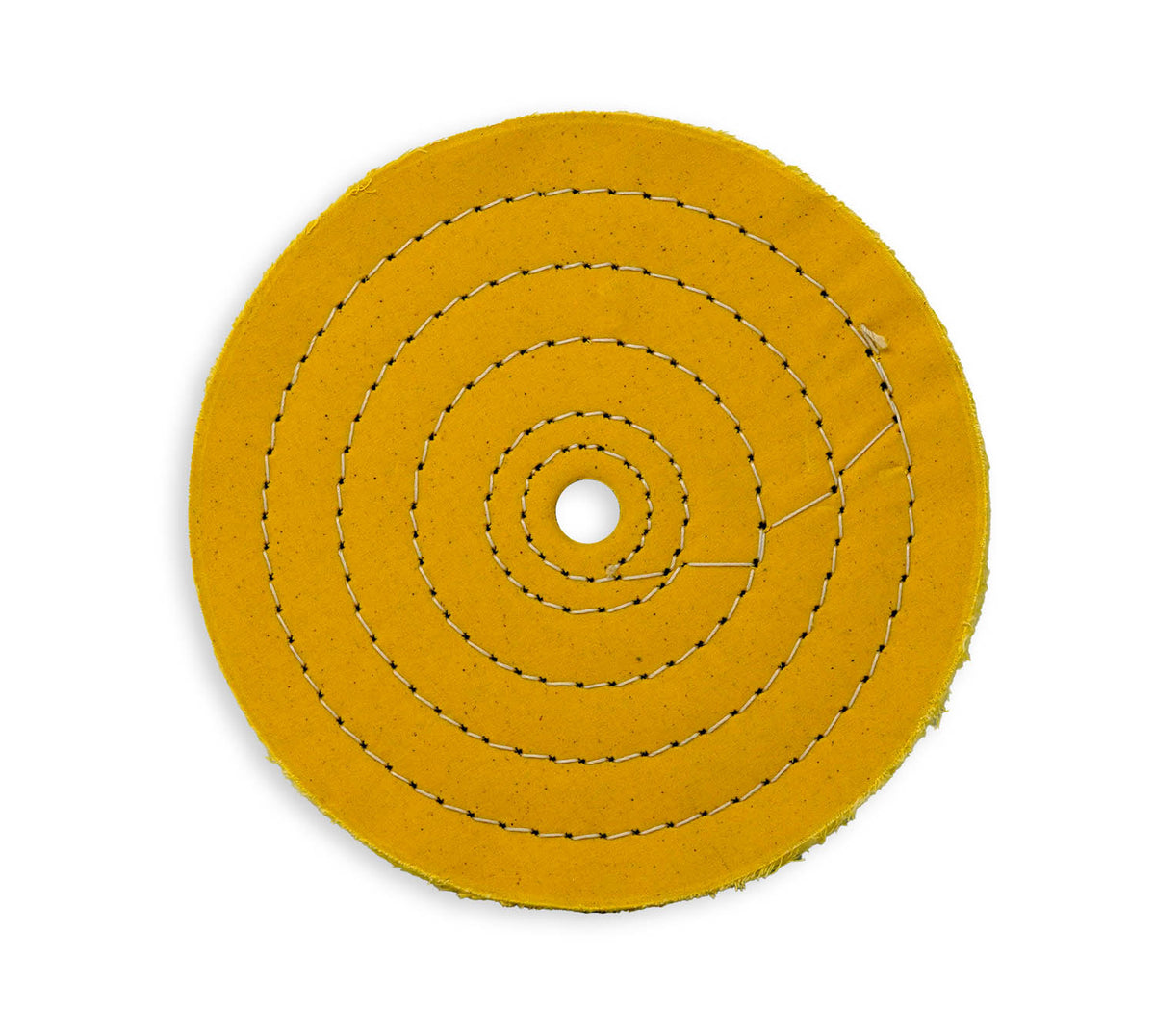 Yellow Mill Treated Cotton Sewn Buffing Wheel