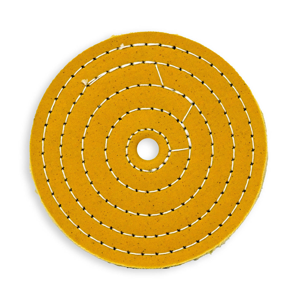 Yellow Mill Treated Cotton Sewn Buffing Wheel