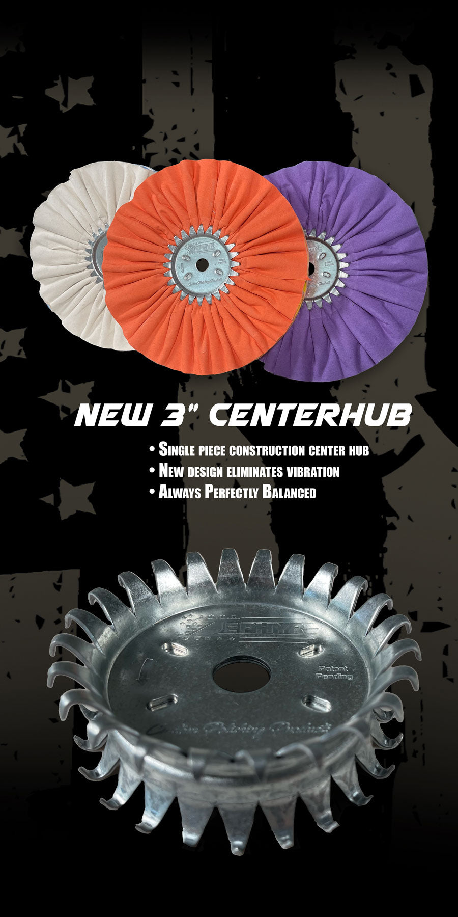 Zephyr 5 Piece Wheel Metal Polish Kit For Drill — lovecarsnz