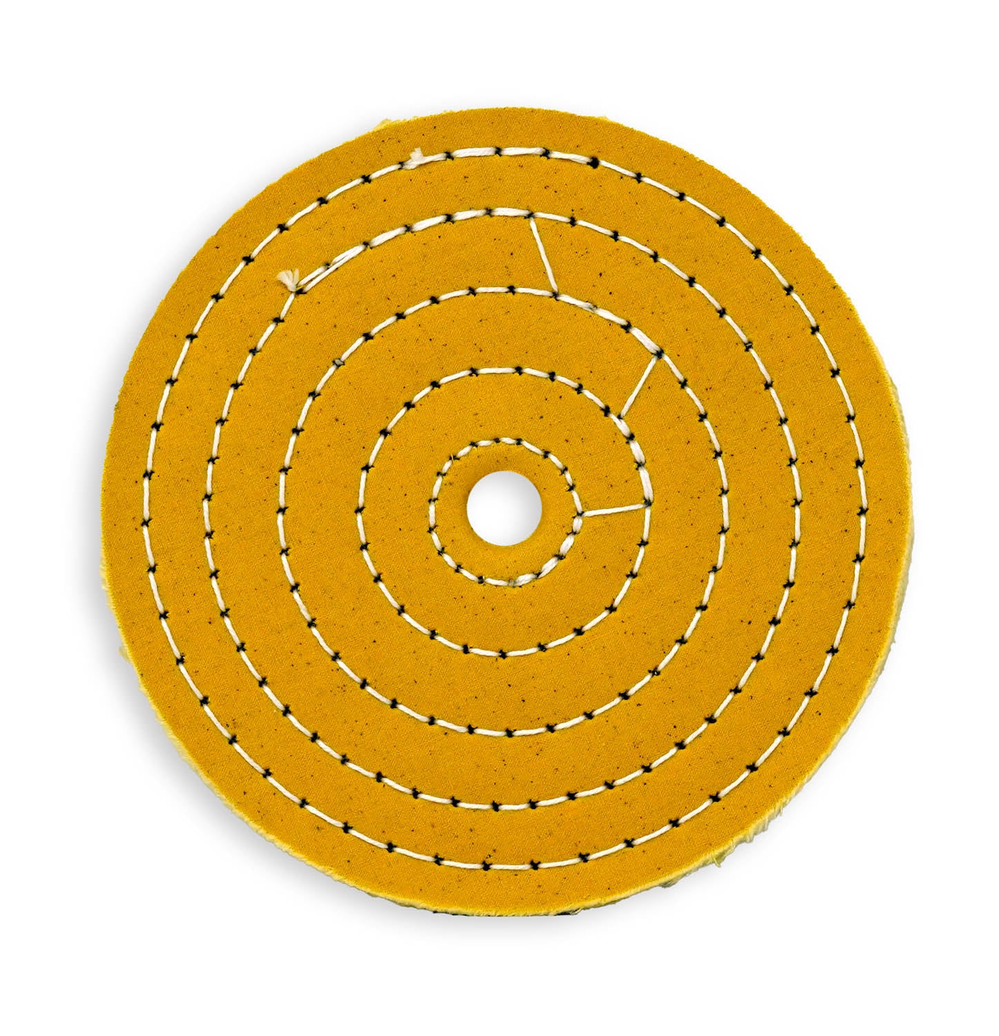 Yellow Mill Treated Cotton Sewn Buffing Wheel - Zephyr Polishes