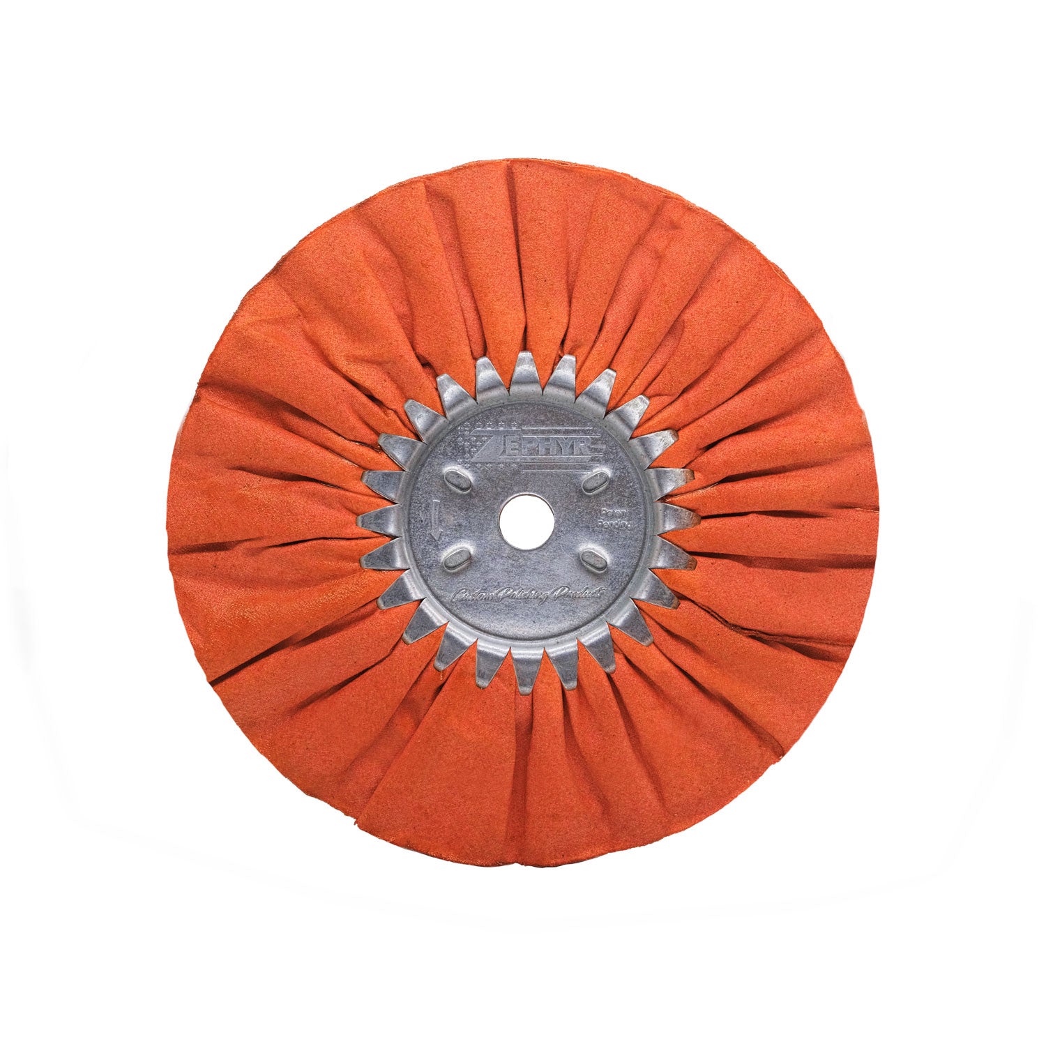 Zephyr Orange Ruffy Clear Dip Airway Buffing Wheel Heavy Polishing Step